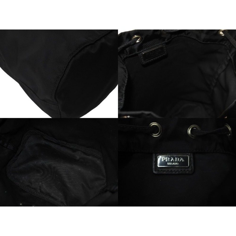 Prada Black Drawstring Pouch Nylon - image 8